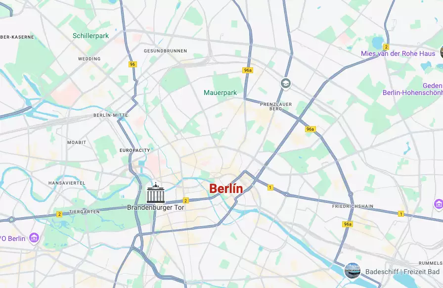 Map of Berlin