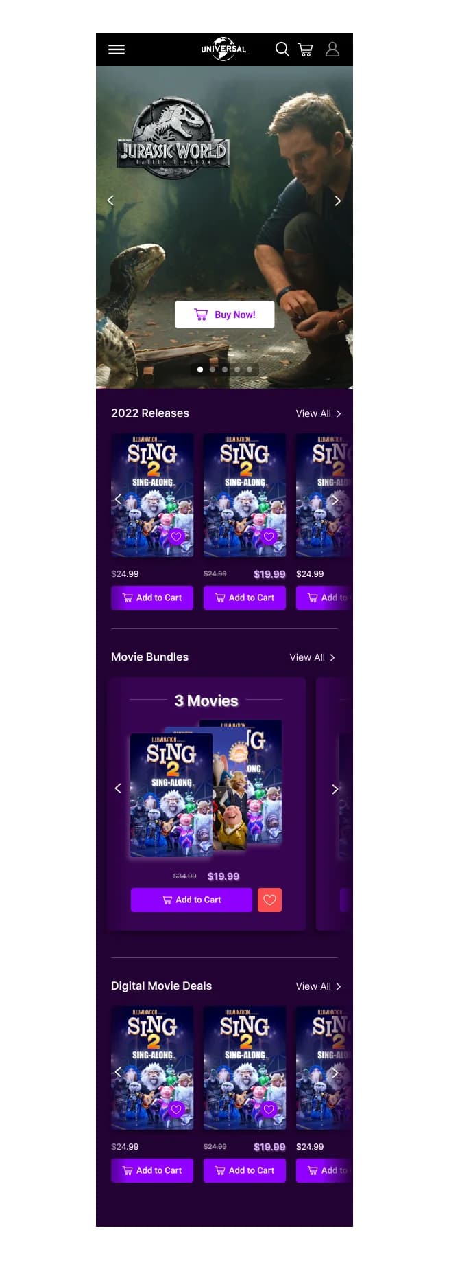 Rediseño del sito de Digital Movie Deals para aumentar compras - After