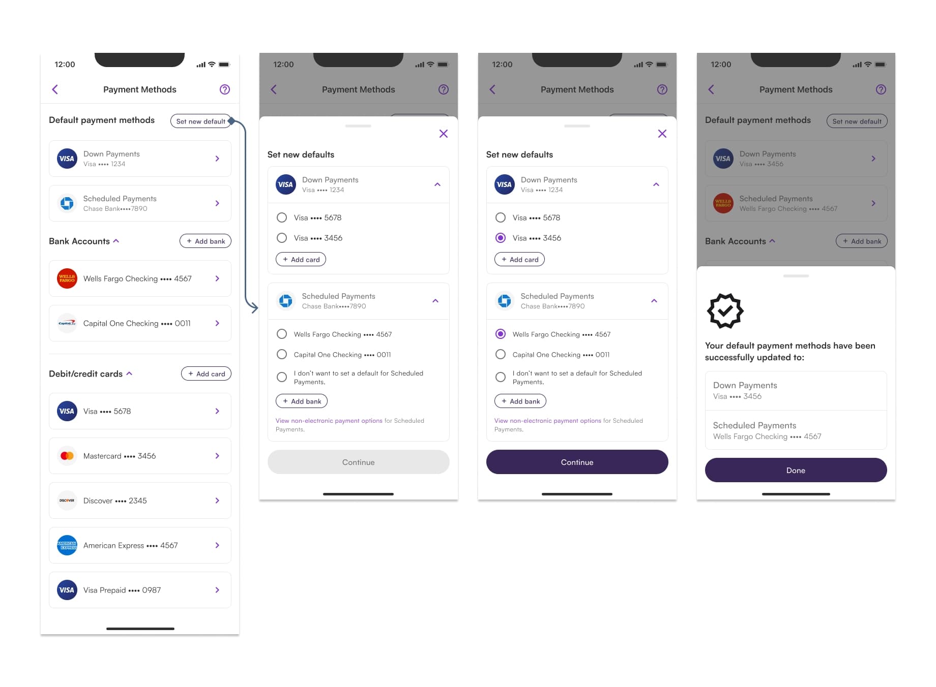 Rediseño sección de Pagos para impulsar uso de tarjetas y retención - Research 1